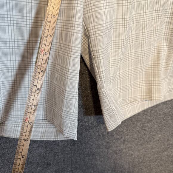 Nike Shorts Mens 38 Gray Plaid‎ Golf Shorts Dri Fit Performance Stretch Chino - Picture 6 of 9